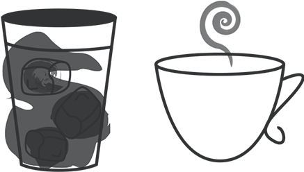 We Recommend A Ratio Of 1 Part Coffee Concentrate To - Drawing (436x416)