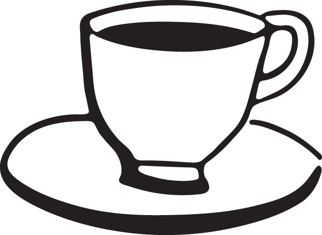 556 Tea Cup & Crackers - Clip Art (648x472)