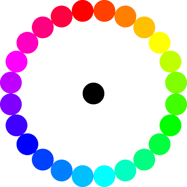 Rainbow Colors Colors, Circle, Symmetry, Rainbow Colors - Clipart Rainbow Dot Circle (640x640)
