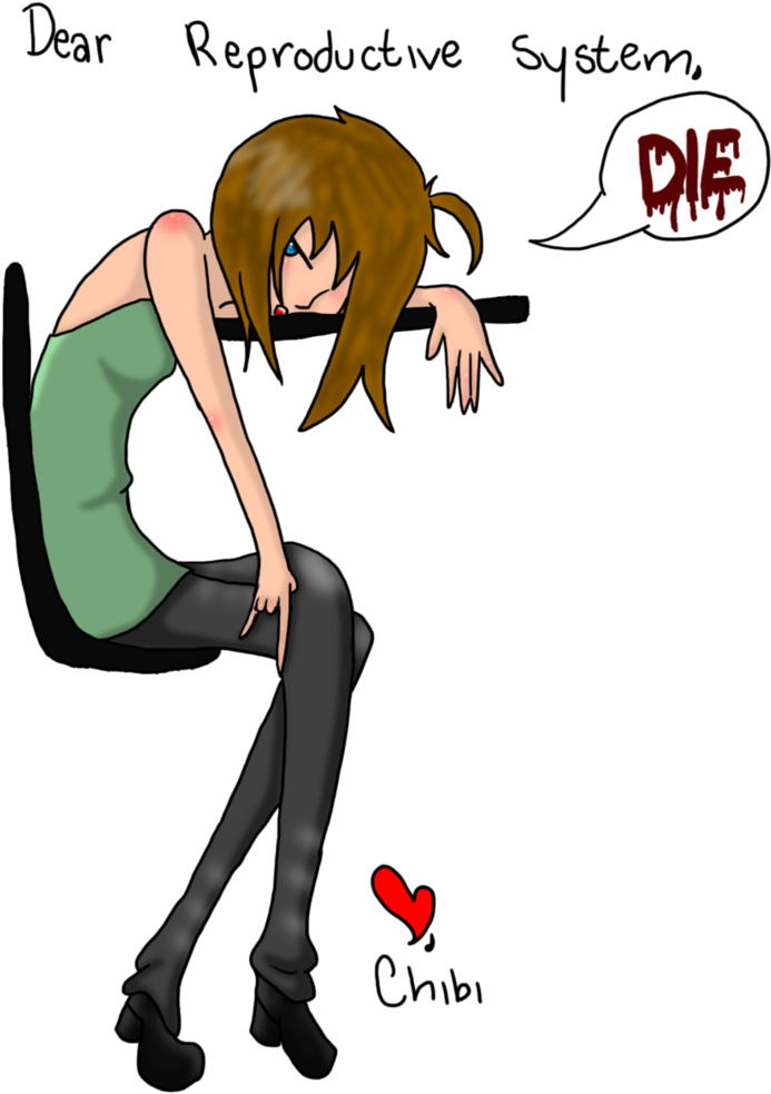 Dear Reproductive System By Xaribelle - Cartoon (757x1055)