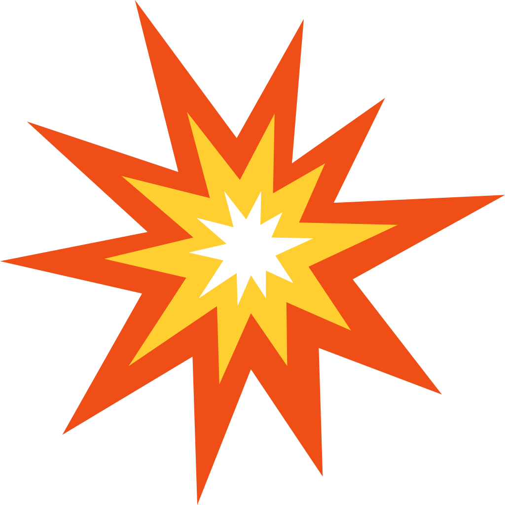 Guess The Emoji Explosion Emoticon Clip Art - Explosion Icon Png (1024x1024)