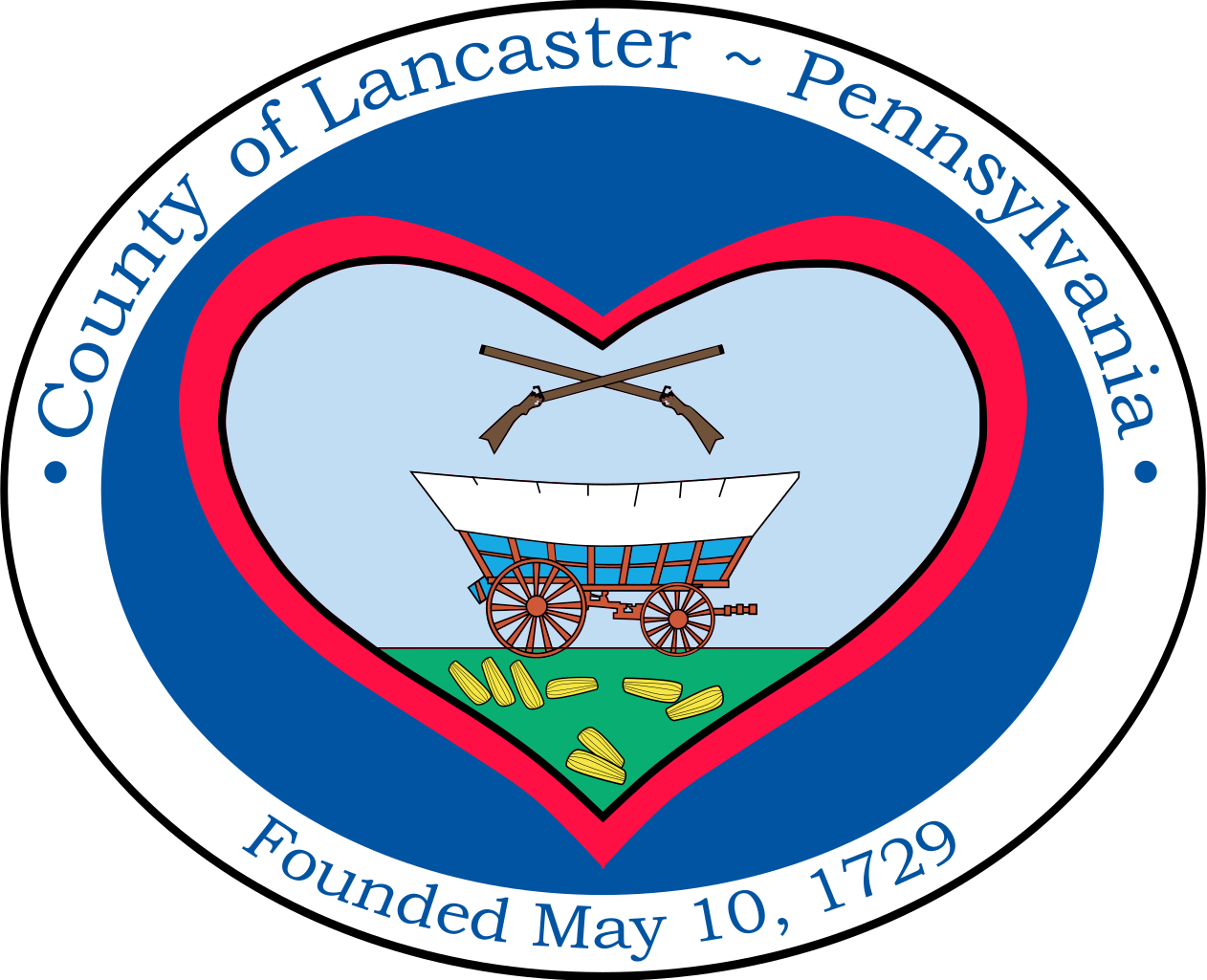Respect Clipart Download - Lancaster County Pennsylvania Seal (1262x1025)