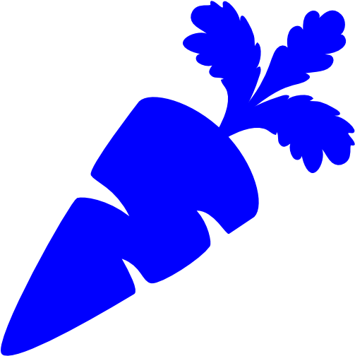Carrot Clipart Blue - Carrot Icon (512x512)