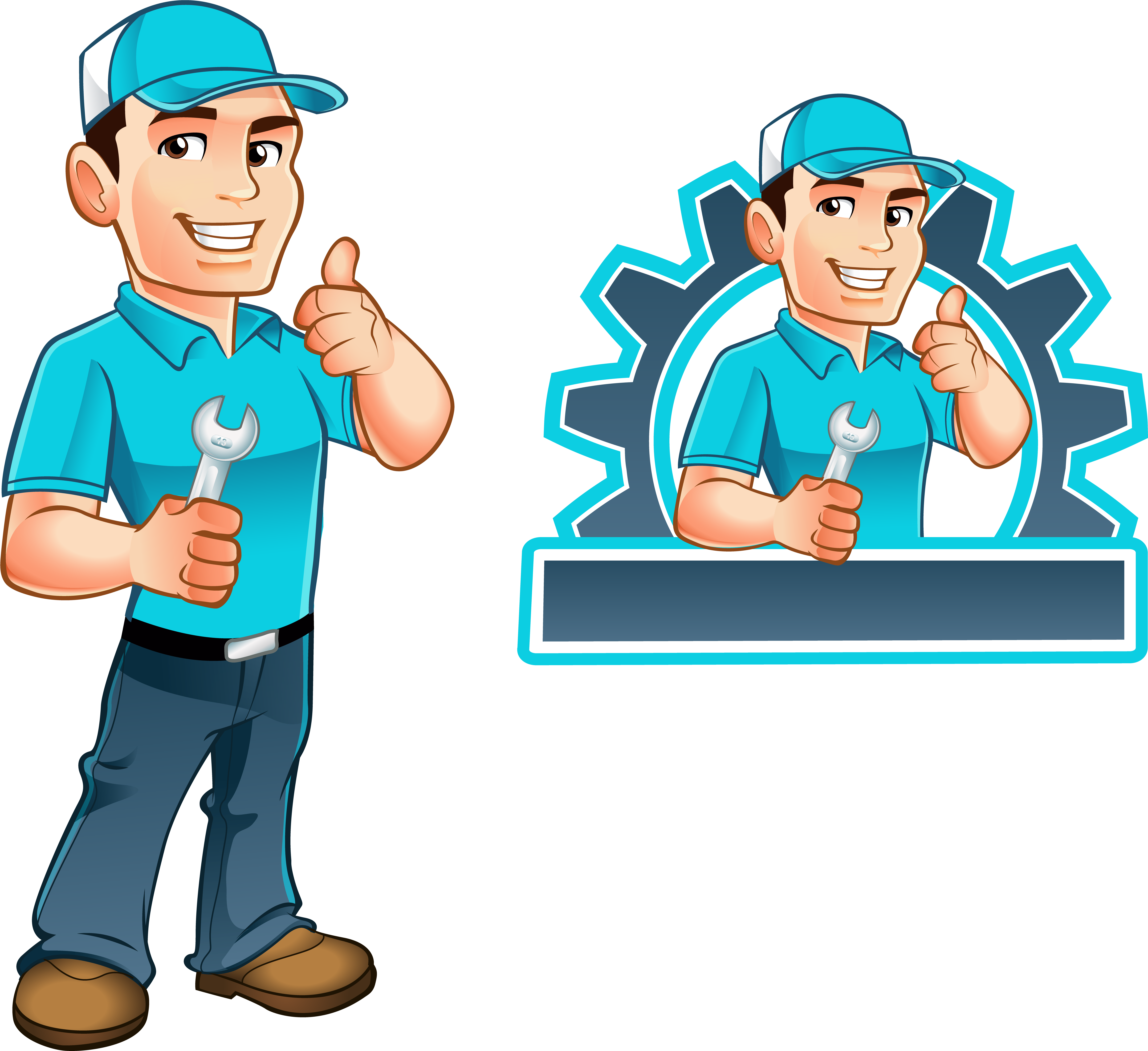 Handyman Stock Photography Illustration - Air Conditioner Service Logo (7213x6564)