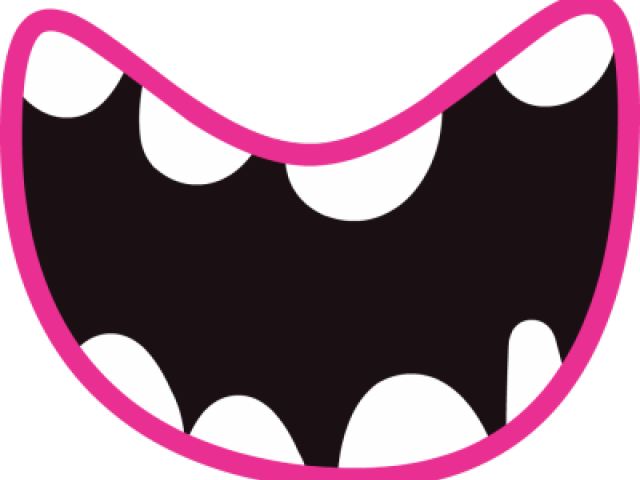 Lips Clipart Monster - Monster Mouth Clipart (640x480)