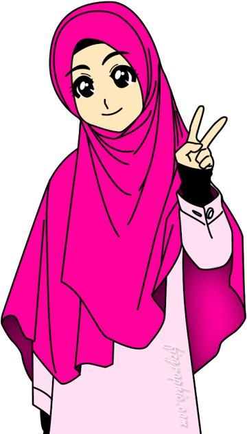 Chibi Drawings - Kartun Muslimah (383x640)