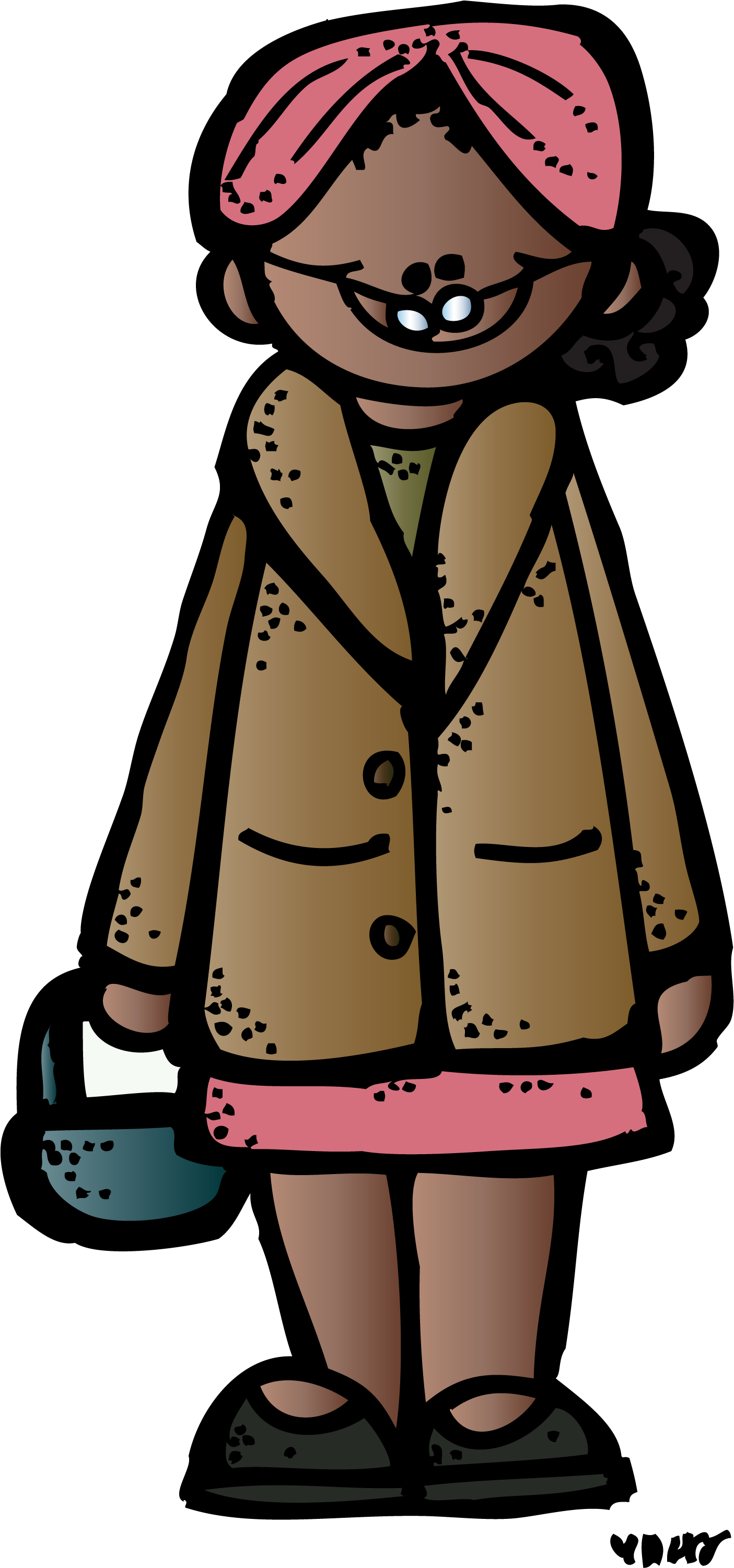 Spectacular Idea Rosa Parks Clipart Melonheadz Colored - Black History Month Skits For Church (1435x3000)