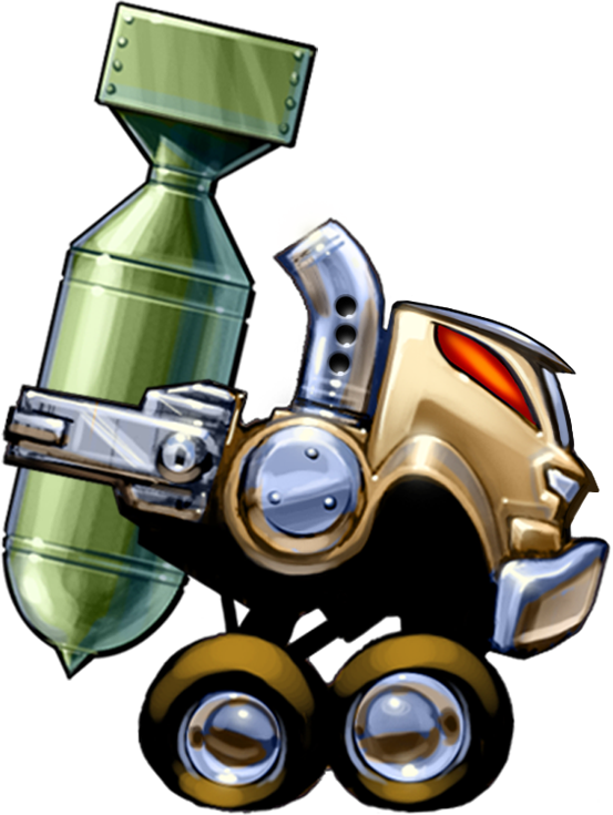 Trucks & Skulls, Nitro-burning Physics Smashing Game - Cartoon (553x735)