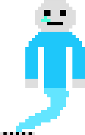 Teardrop Sans Concept Art - Black Hole Pixel Art (290x460)