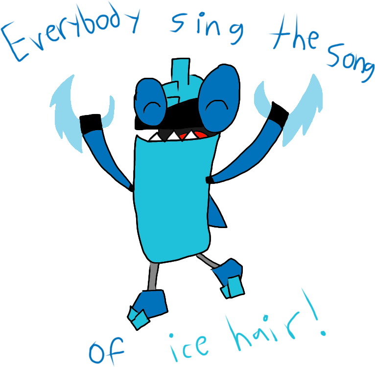 I Got Ice Hair By Zootycutie - Cartoon (800x800)