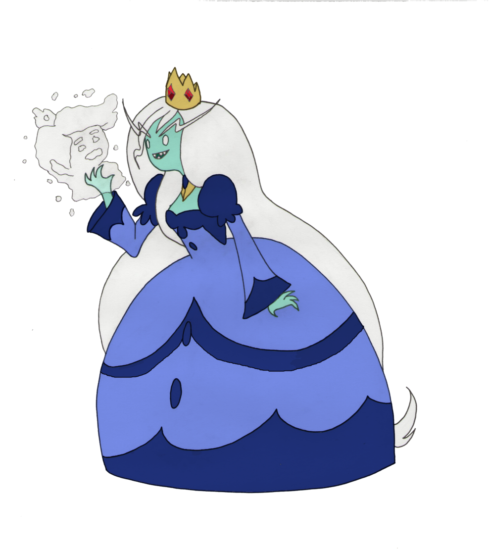The Ice Queen ~ Adventure Time By Saisei-chan - Draw Ice Queen Adventure Time (1024x1132)
