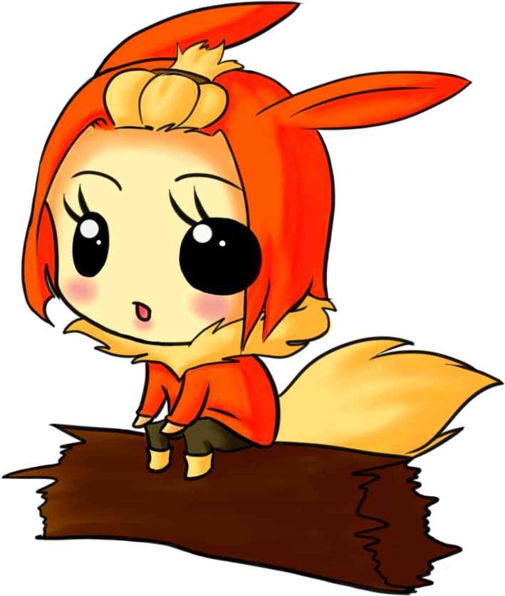 Flareon Chibi By Twiggy-rapture - Cartoon (900x900)