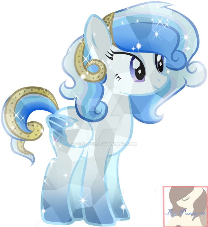 Ice Dreams Crystal Pony By Posey-11 - My Little Pony Cristal (855x934)