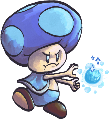 Ice Toad By Kelpgull - Super Mario Ice Toad (550x550)