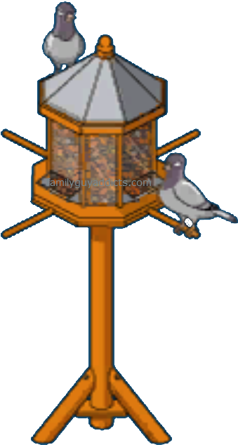Backyard Bird Feeder - Cartoon (368x643)