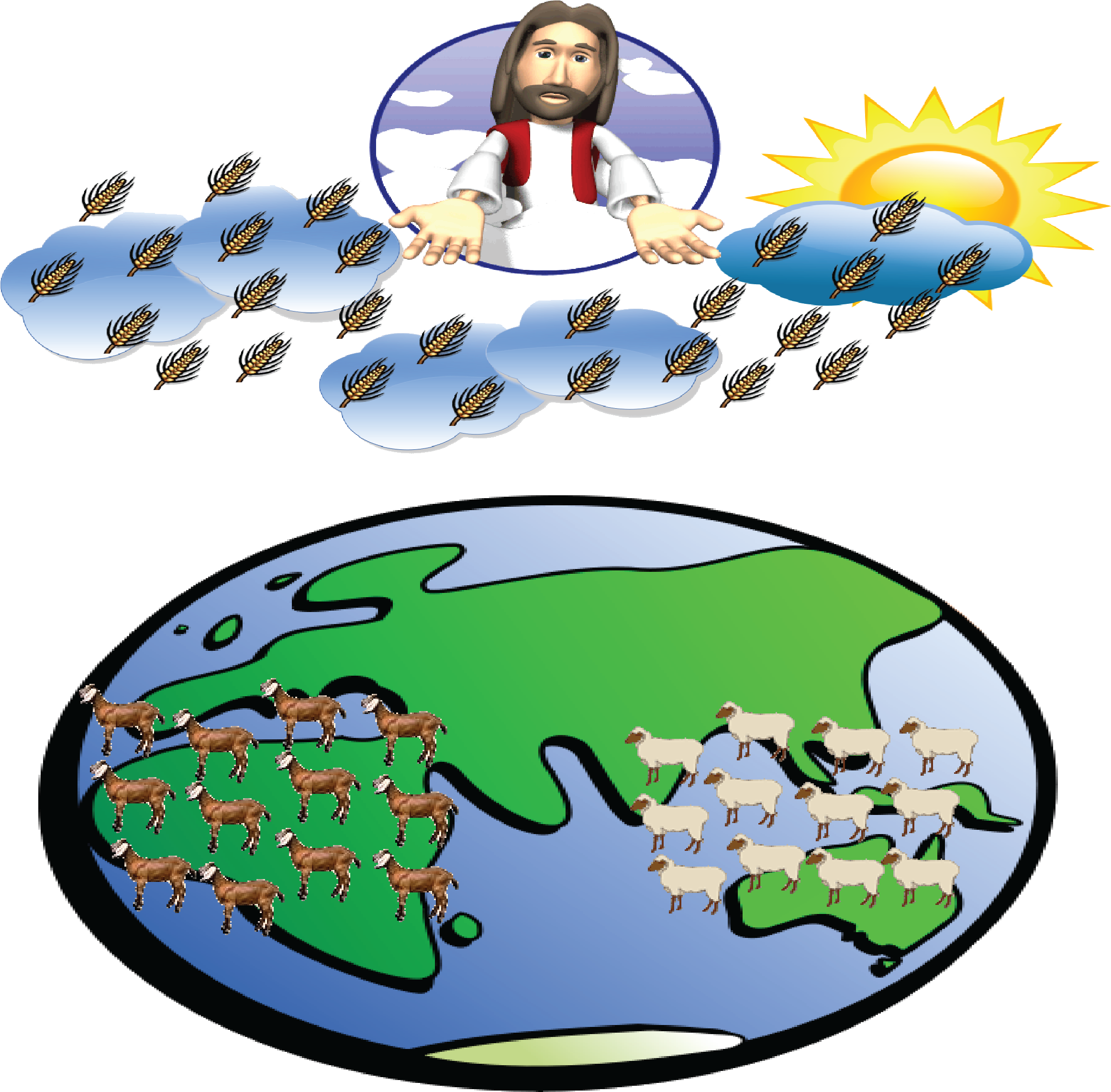 When Christ Comes, The Church Goes Up And Those Who - Cristo Vive (2323x2315)