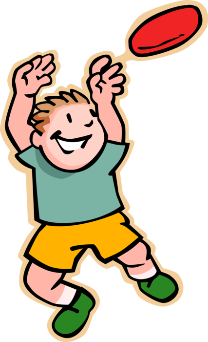 Vector Illustration Of Primary Or Elementary School - Ee Family Words List (427x700)