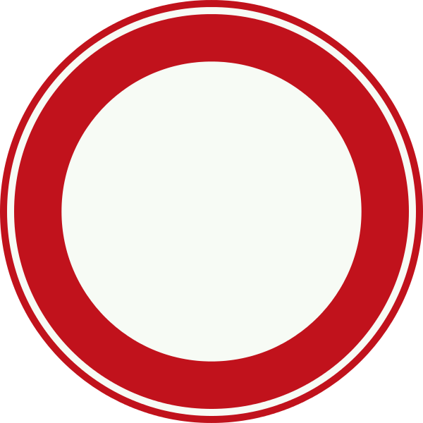 Nederlands Verkeersbord C1 Mb - Red Circle Animated Gif (600x600)