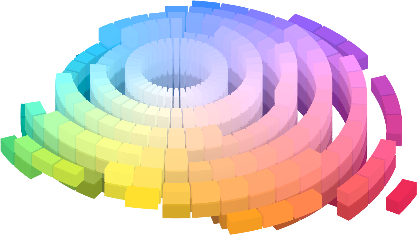 In Short, Color Went From A Wheel, To A Three Directional - Munsell Color System (1600x912)