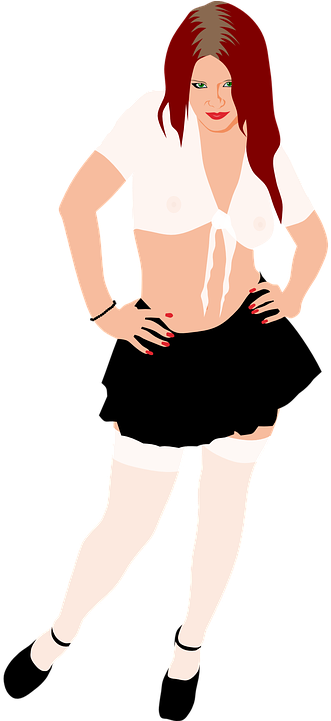 College Clip Art Black And White For Kids - Woman (360x720)