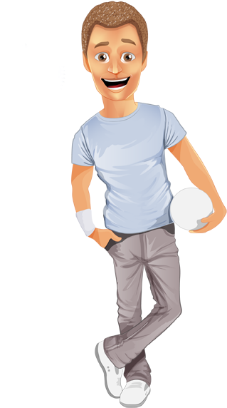 Image For Free Sportive Boy Vector Character - Boy Vector Character Png (477x584)