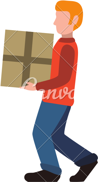 Delivery Man Package Shipping Logistic Icon - Logistics (800x800)