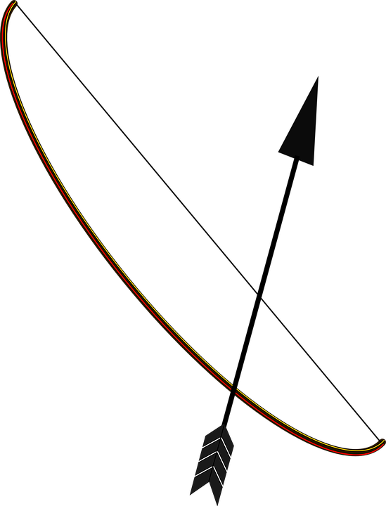 Aim-160544 960 - Bow And Arrow Simple (549x720)