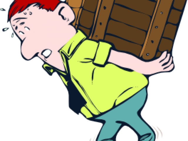 Lifting Cliparts - Heavy Box (640x480)