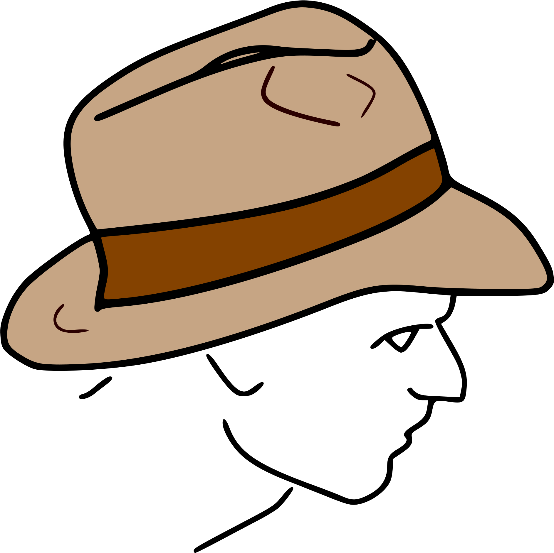 Open - Fedora Hat (2000x2038)