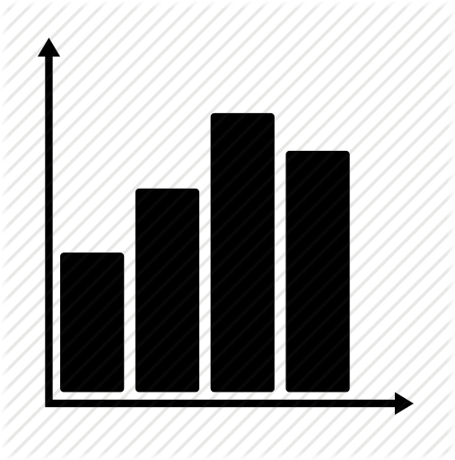 Bar Chart Icon Black And White Clipart - Bar Chart Icon (507x512)