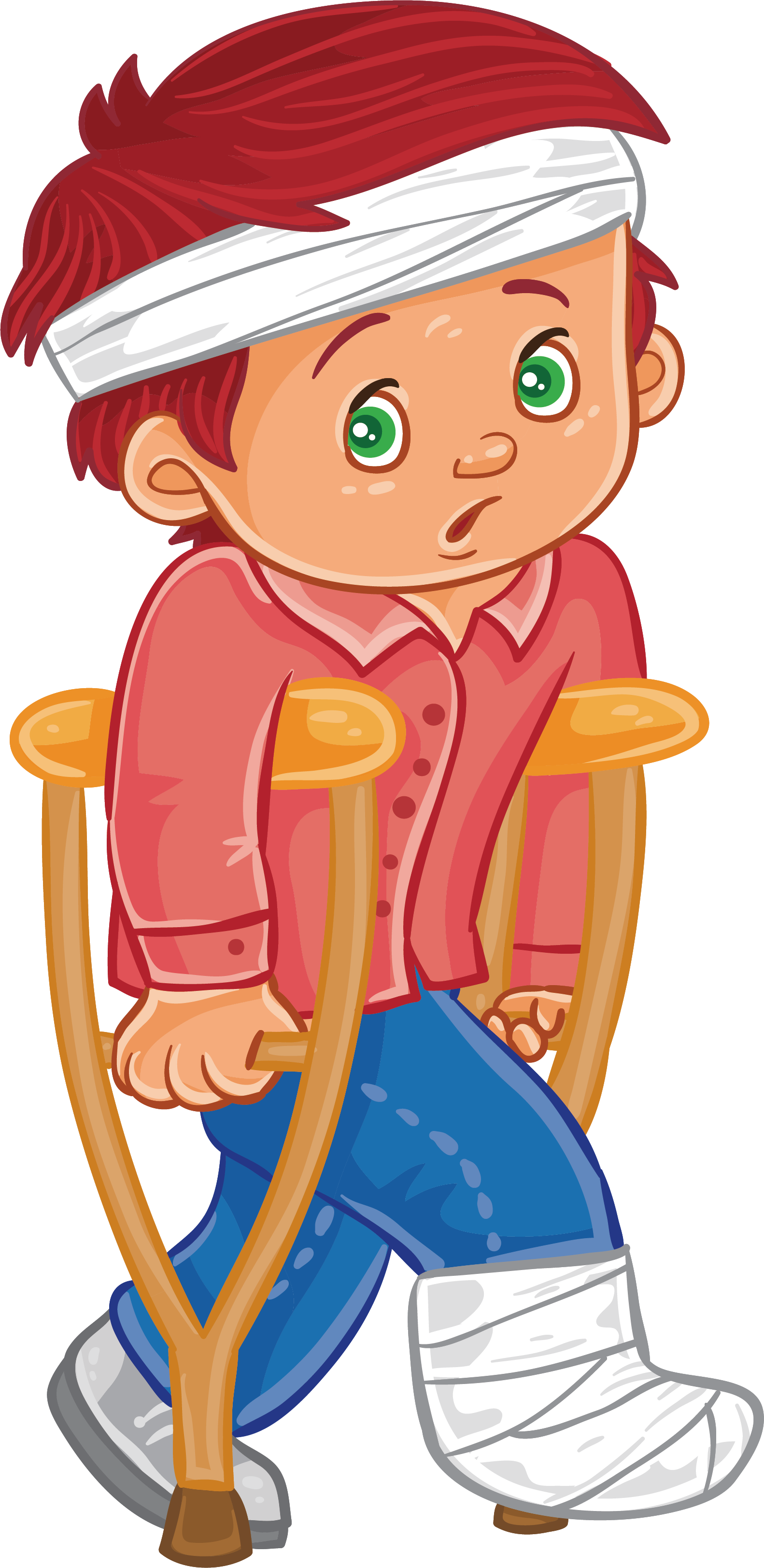 Cartoon Stock Illustration Stock Photography Illustration - Little Girl Sick Icons (1582x3247)