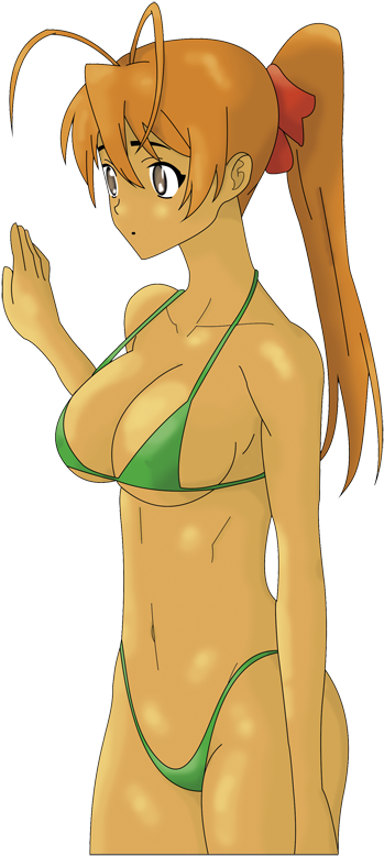 Rei Miyamoto By Simpson3h - Highschool Of The Dead Rei Bikini (650x841)