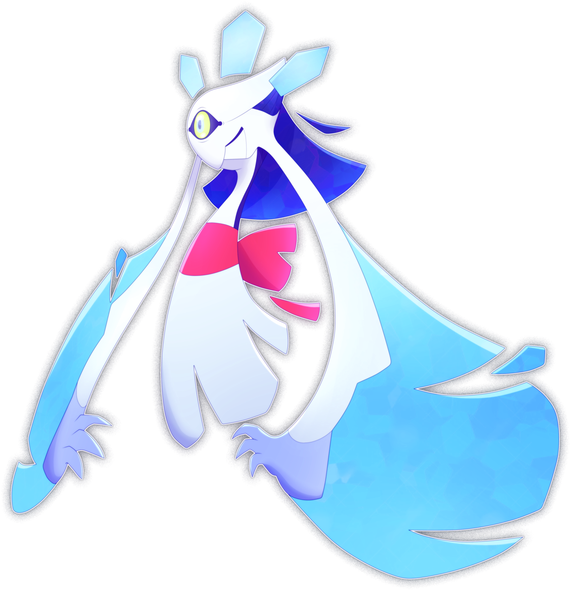 Pokemon Froslass Mega Evolution - (1280x1398) Png Clipart Download, image size:1128x1168