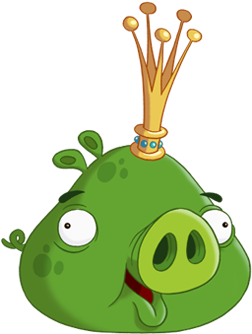 Workbox Characters Ideas - Angry Birds King Pig Angry (401x401)