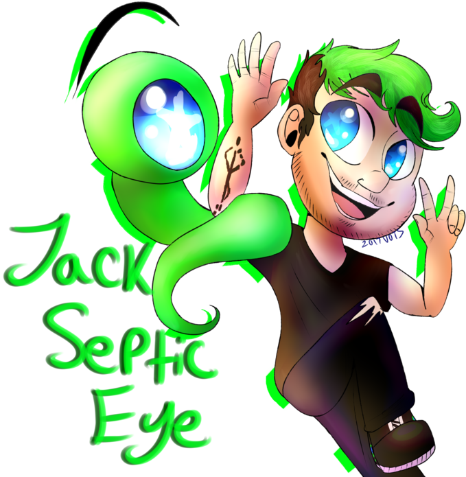 Jacksepticeye Chibi Practice By Virtue Of The Stars - Cartoon (1024x723)