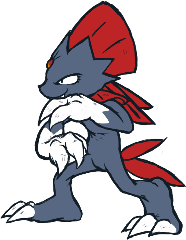 Weavile Practice By Runde - Weavile (665x931)