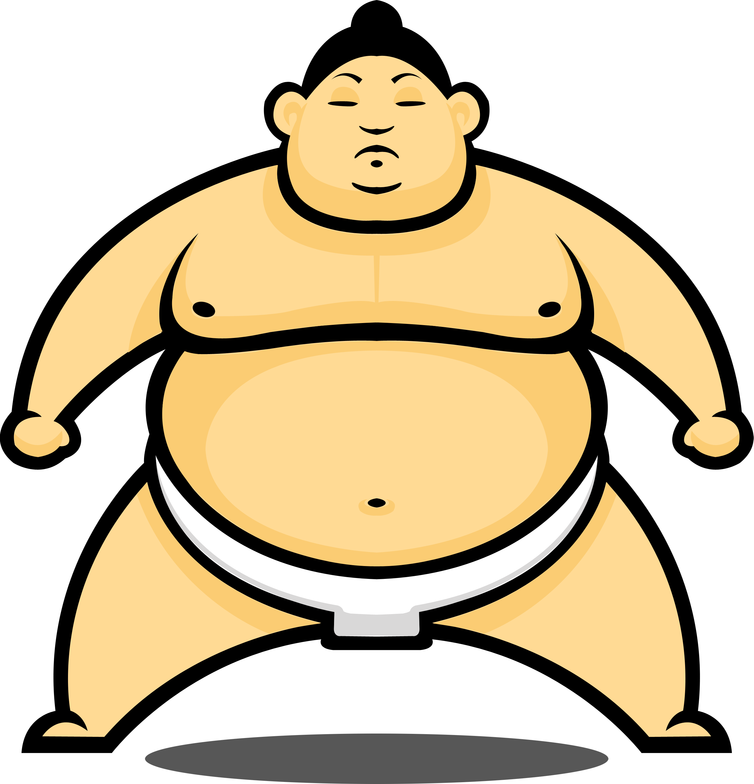 Sumo Wrestling Cartoon Stock Photography - Sumo Wrestler Cartoon (2528x2626)