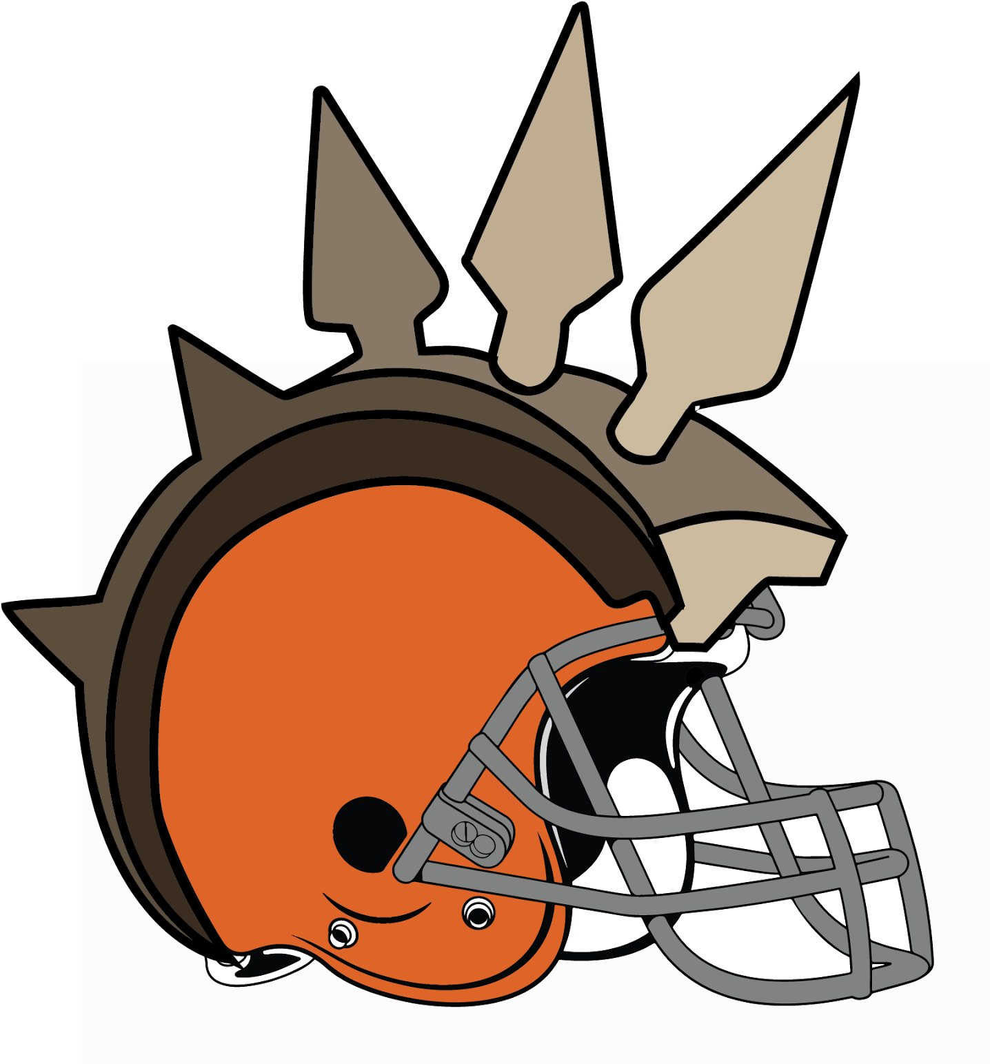 Cleveland Browns - San Francisco 49ers Helmet Png (1600x1600)