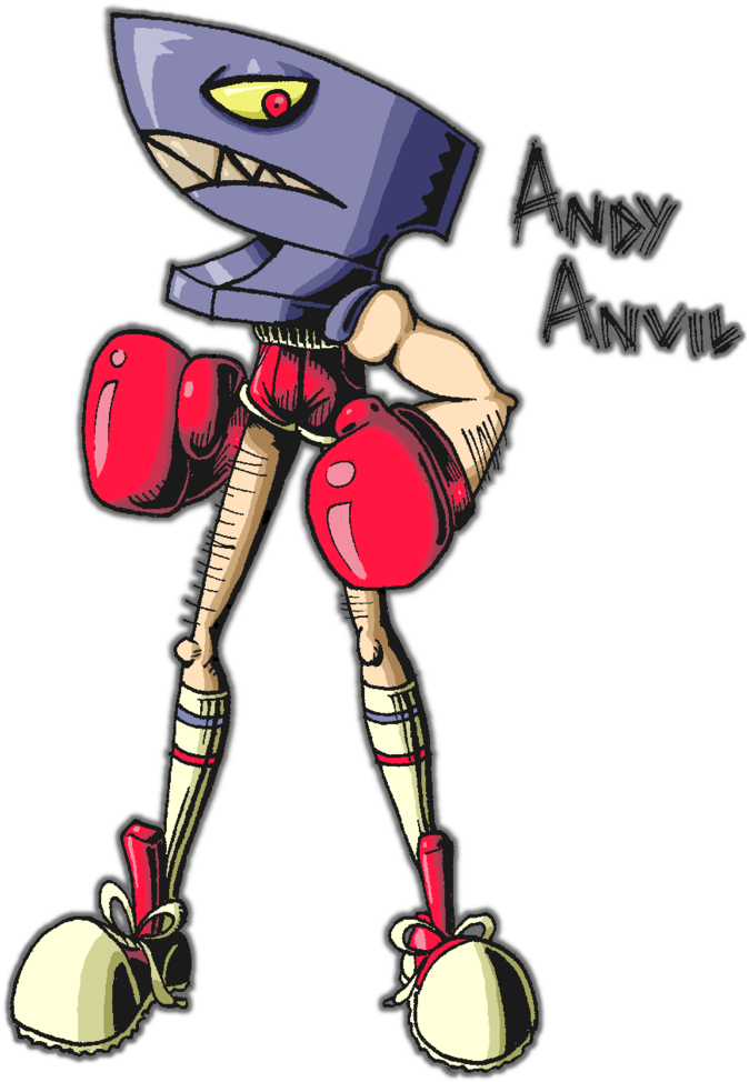 Andy Anvil By Klashkrool - Andy Skullgirls (732x1091)