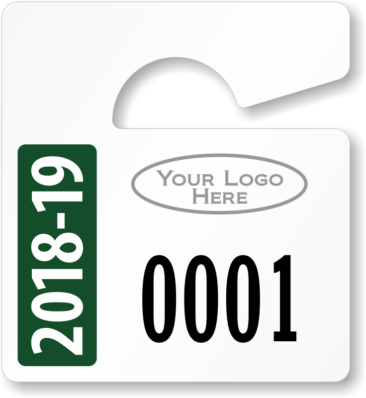 Zoom - Personalize - Parking Labels, Static Cling Decals For Inside 2" (736x800)