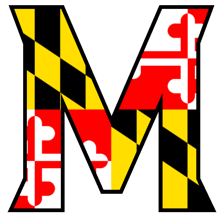 Maryland L 65-69 - Maryland Flag Large Wall Clock (783x783)