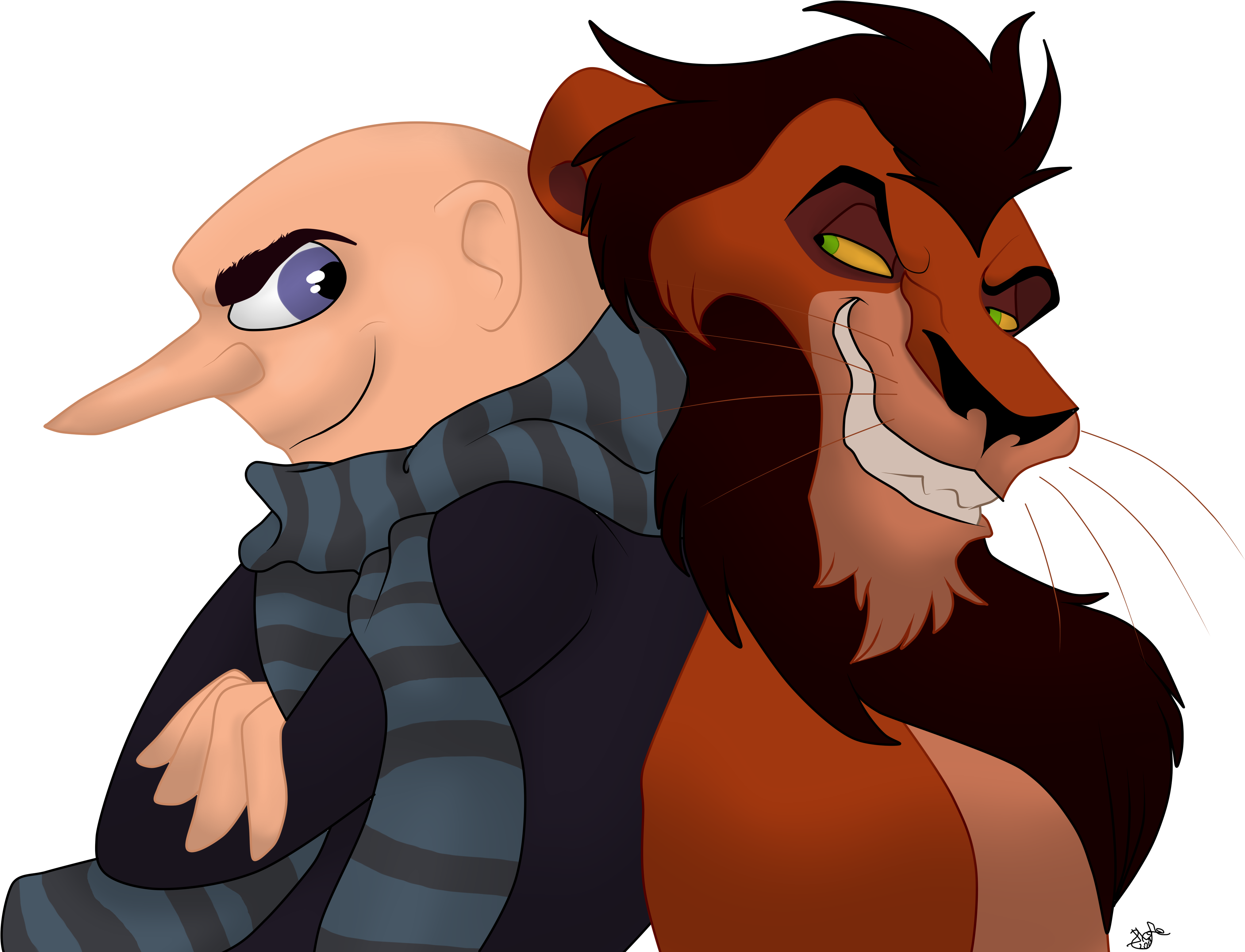Despicable Me And Lion King Evil By Polion The - Evil Lion In Lion King (4320x3240)