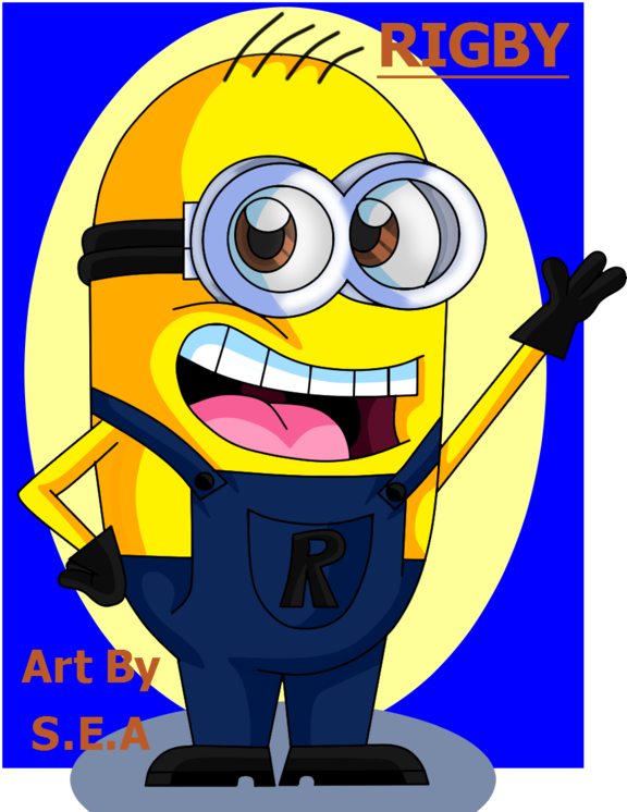 Despicable Me Oc-rigby The Minion By Skunkynoid - Cartoon (600x768)