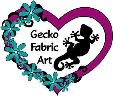 Gecko Fabric Art - Brooch, Fabric Brooch, Poppy Brooch, Butterfly Brooch, (400x337)