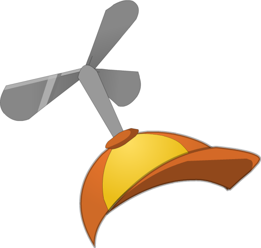 Casquette À Hélice (fr) - Gorro Con Helice Png (531x505)