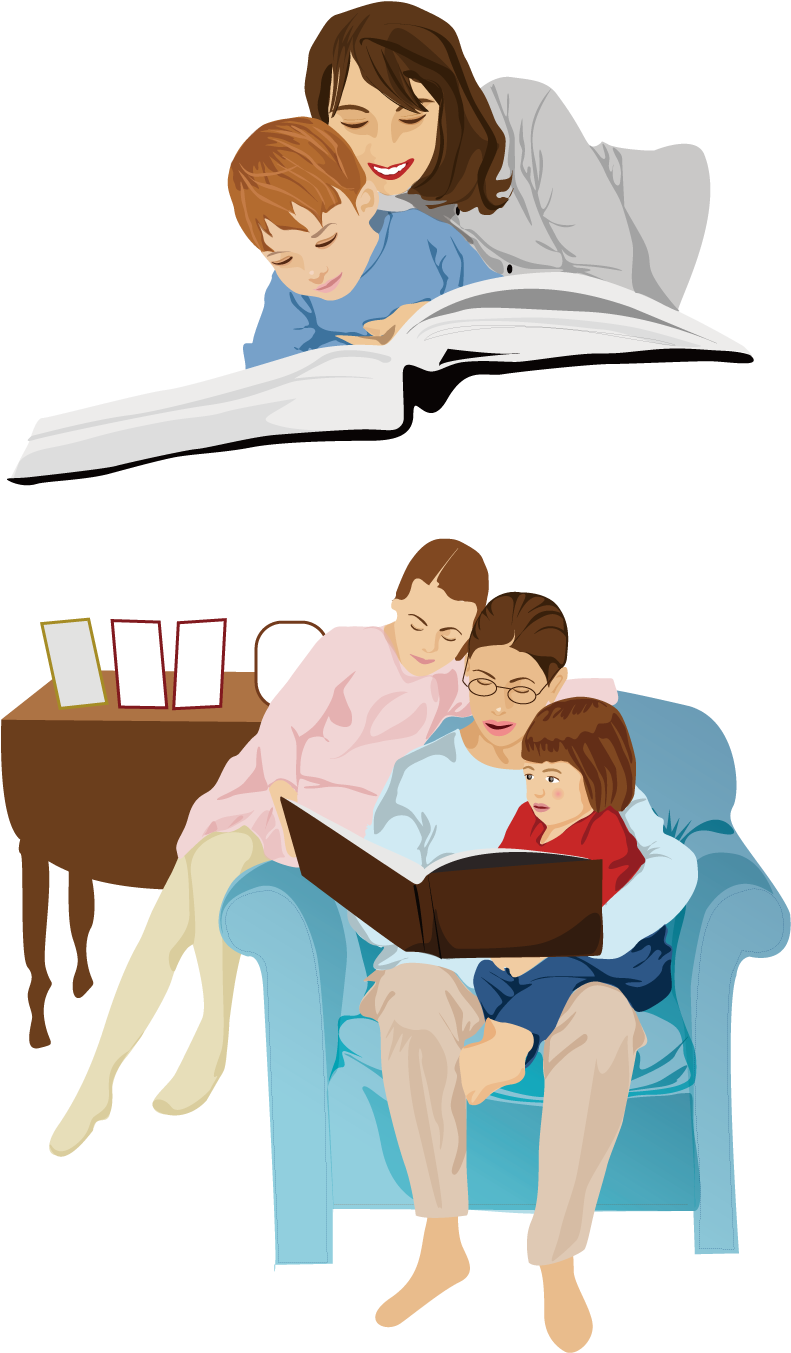 Семья читает книгу картинка. Читающая семья. Семья читает книгу. Рисунок вместе с мамой. Нарисованная читающая семья.