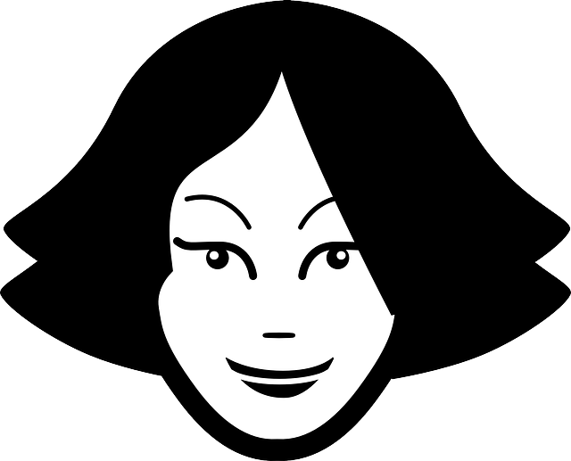 Victorian Silhouette Clipart - Woman Face Clipart Black And White (640x517)