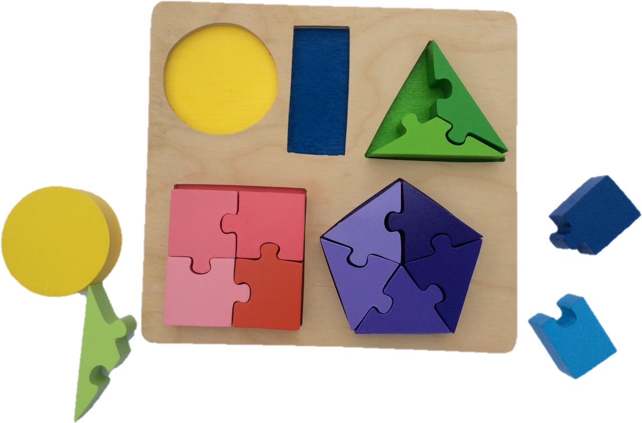 Shape Fractions Puzzle - Shape Fractions Puzzle (1318x985)