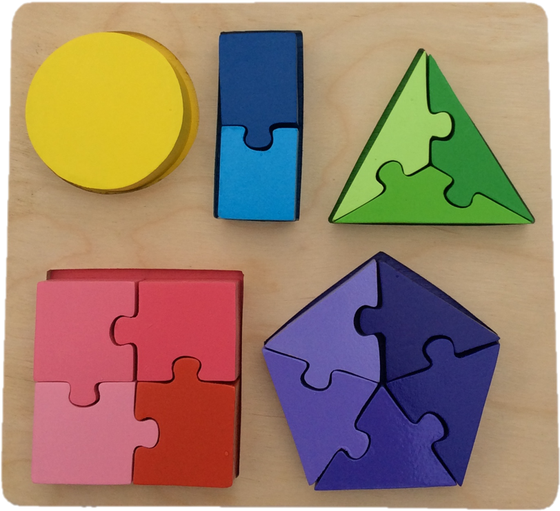 Shape Fractions Puzzle - Jigsaw Puzzle (940x877)