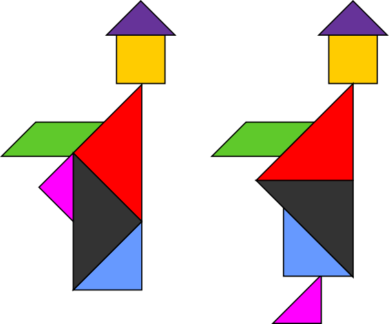 Two Monks Tangram Paradox - Tangram Monk Paradox (565x471)